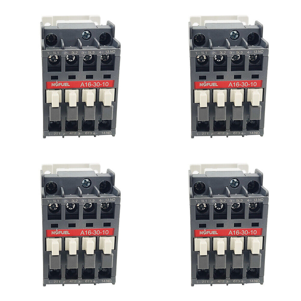 4PCS A16-30-10 Contactor 24V coil AC 16A 3P replace Contactor A16-30-10-81