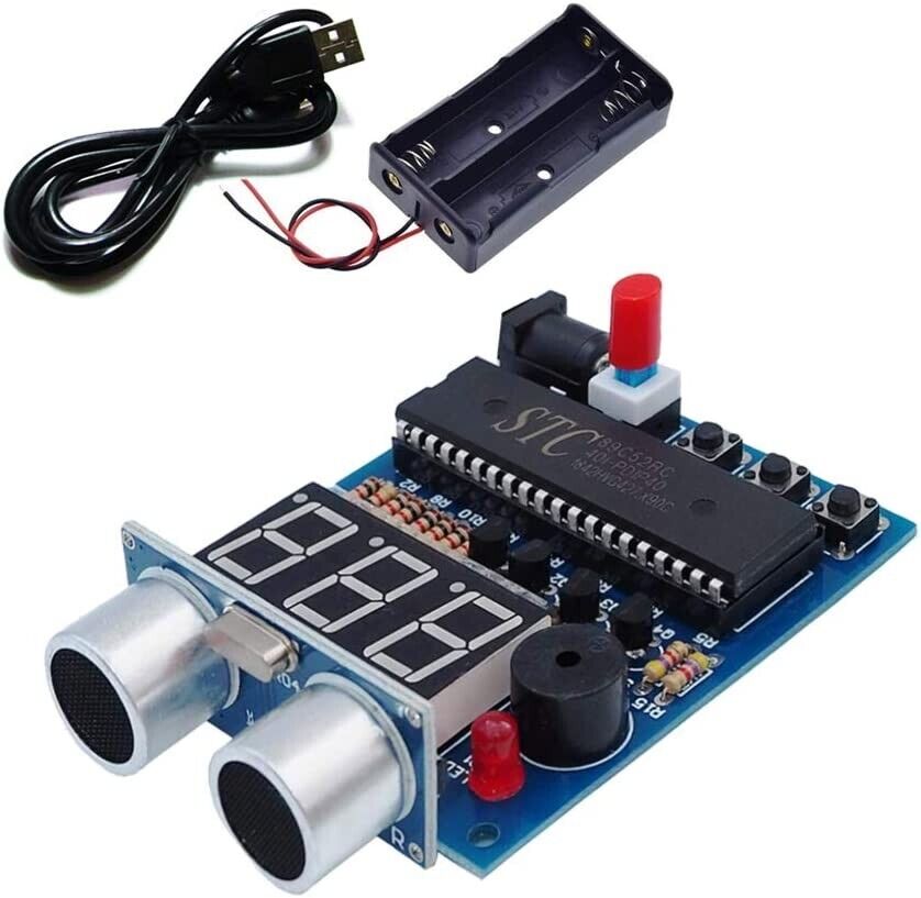 1 Set Ultrasonic Ranging Sensor Module Alarm Learn to Solder Electronics DIY Kit