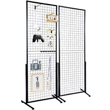 2' x 5.6' Grid Wall Panels Tower 2 Packs Wire Gridwall Display Racks picture