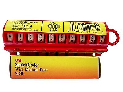 3M Scotchcode SDR-GY Wire Marker Tape Refill Roll, Gray