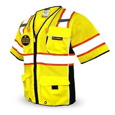 KwikSafety EXECUTIVE Hi Vis Reflective ANSI PPE Surveyor Class 3 Safety Vest picture