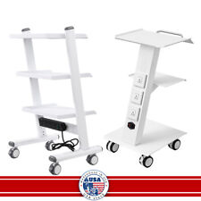 3 Shelf Rolling Dental Medical Tool Cart Trolley Metal Mobile Instrument Stand picture