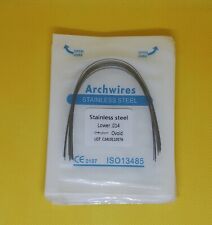 100Pcs Dental Orthodontic Stainless Steel Arch Wires Round Ovoid Form 10Packs picture