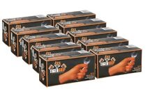 Tiger Grip Nitrile Gloves - 7MIL Hi-VIS Orange - 10 Boxes - 1 Case picture