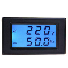 LCD Digital Dual Display AC80-300V Voltmeter 45.0-65.0Hz Frequency Meter Kits picture
