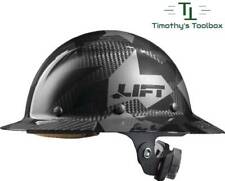 Lift Safety Dax Carbon Fiber Full Brim Hard Hat Black Camo- NEW picture