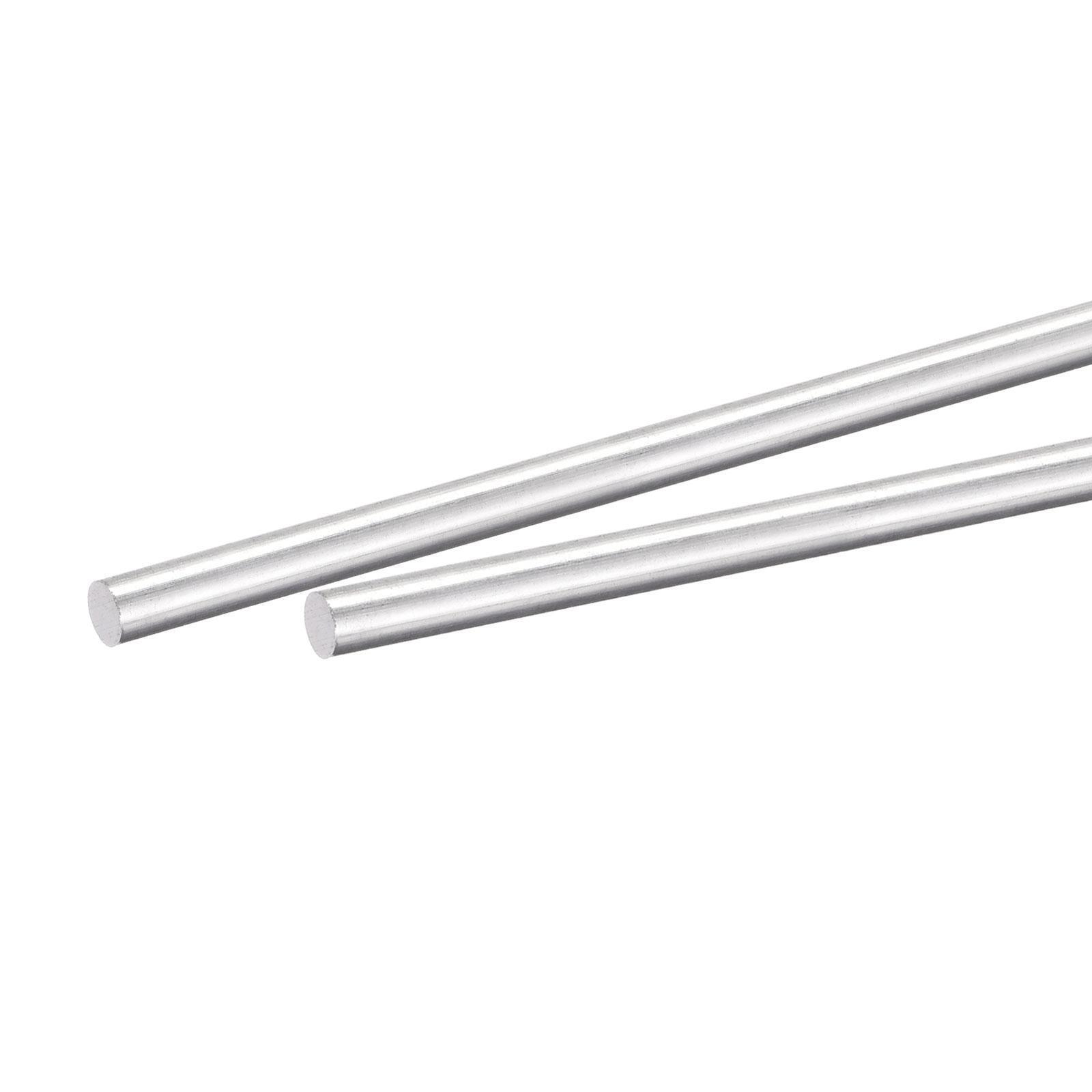 2pcs Aluminum Solid Round Rod 5mm Diameter 350mm Lathe Bar Stock