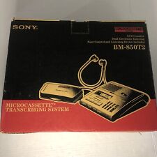 Sony BM-850T2 MicroCassette Transcriber/Recorder W/Pedal Power 4 Tapes Earphones picture