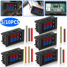 5/10Pcs DC 100V 10A Digital Voltmeter Ammeter LED Amp Volt Meter Current Gauge picture