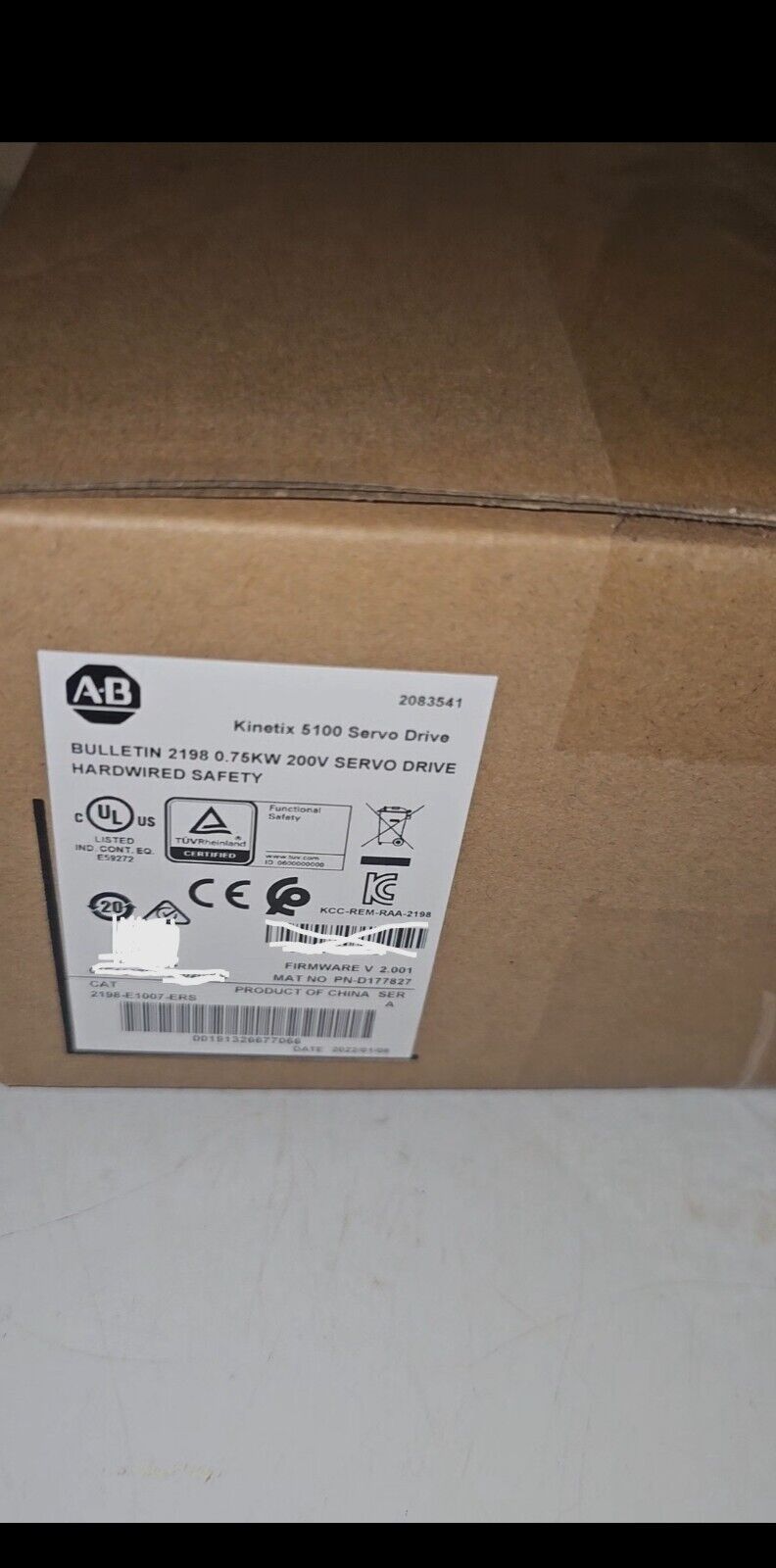 Original New Servo Drive Allen Bradley 2198-E1007-ERS Sealed Box Fast Delivery