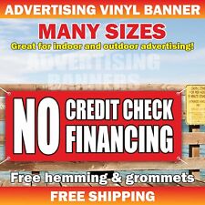 NO CREDIT CHECK FINANCING Advertising Banner Vinyl Mesh Sign Cash Pawn Shop picture