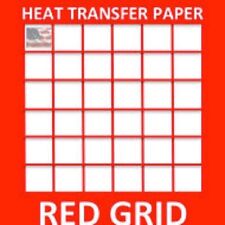 Red Grid Transfer Paper 8.5