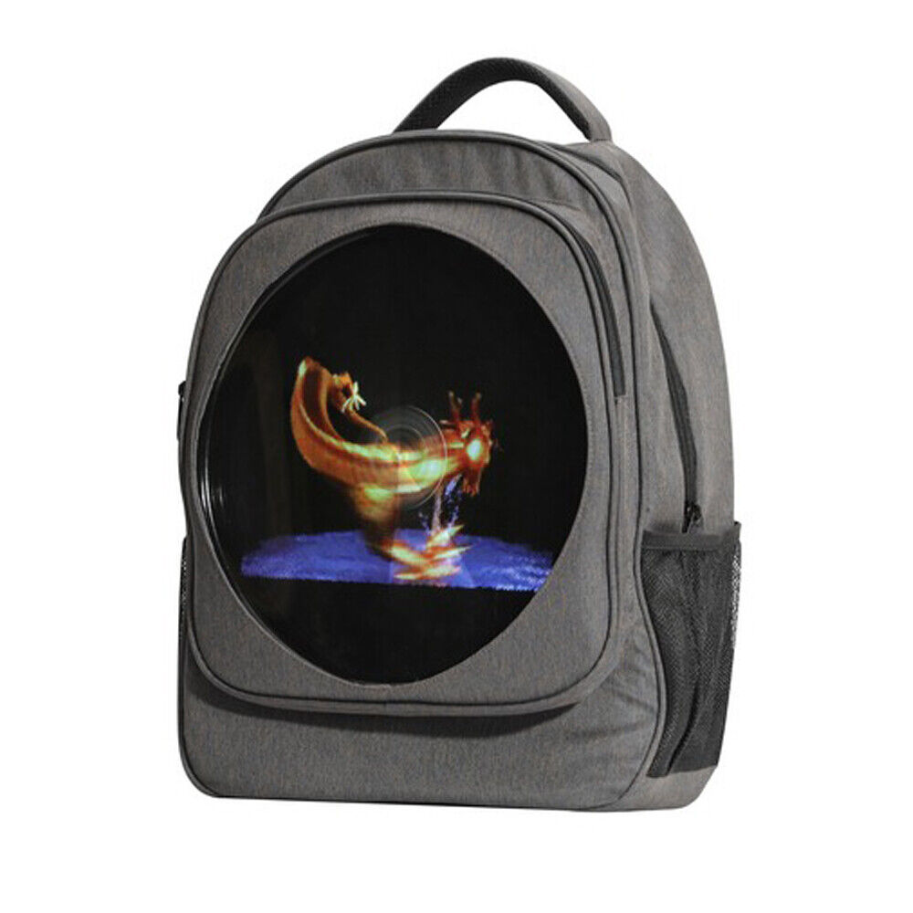 Portable 3D 256 LEDs Holographic Projector  Backpack Screen Advertising Player