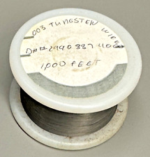 NOS  Vintage Tungsten Fine Wire 0.003” Diameter  1000 Feet (304.8 Meters) picture