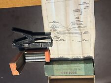 Vintage Bostitch Model P6-8 Manual Stapler, Stapling Pliers With Box And Staples picture