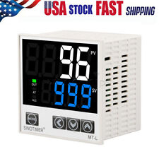 Digital PID Thermostat Relay/SSR Dual Output Temperature Regulator Controller US picture
