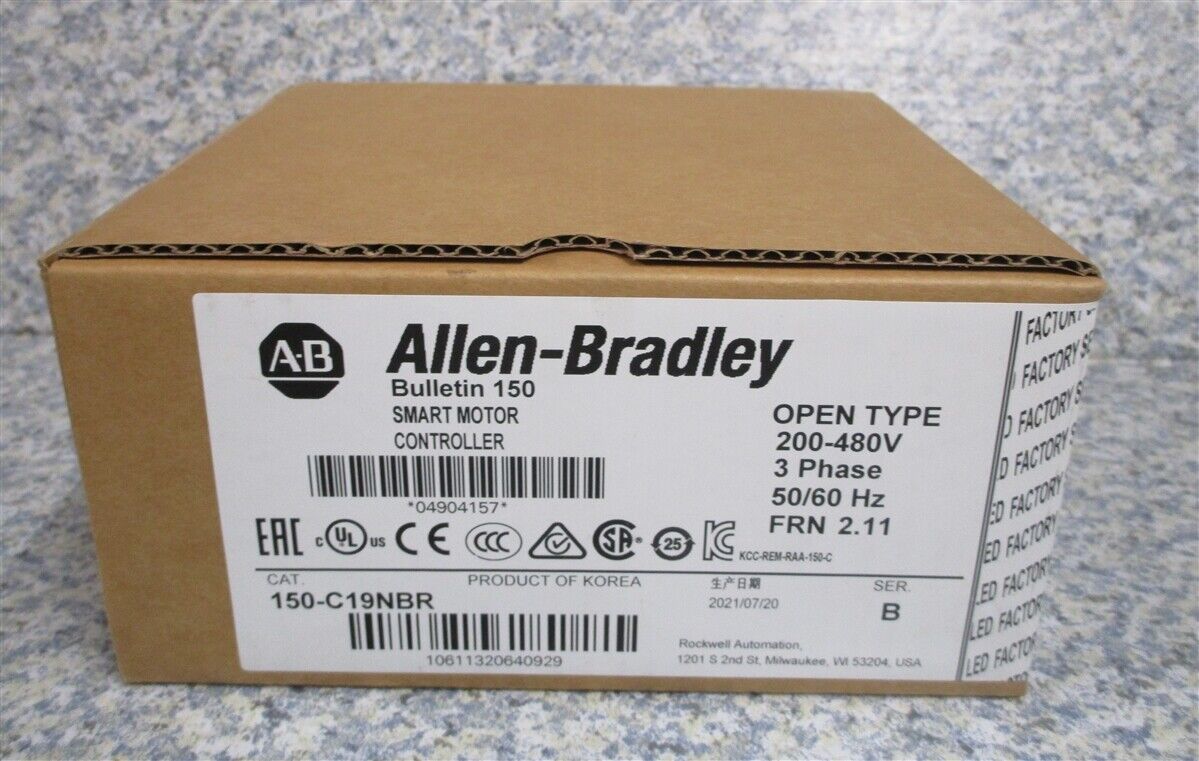 1PC New Factory Sealed Allen-Bradley 150-C19NBR Smart Motor Controller