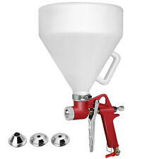 Air Hopper Spray Gun Paint Texture Tool Drywall Wall Painting Sprayer w/3 Nozzle picture