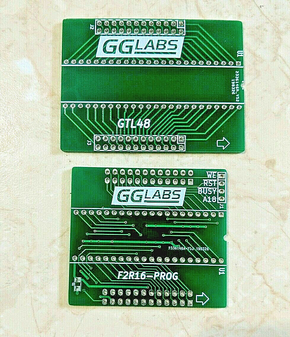 GGLABS F2R16-PROG/GTL48 PCB bundle - Read/Write GGLABS F2R16 ROM emulator Amiga