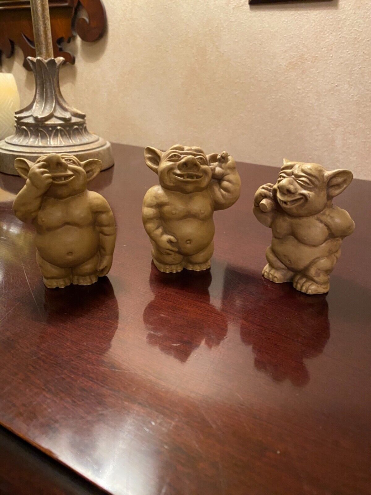 Picc-a-Dilly 3” Gargoyle Sculpture set by Design Toscano Set of 3 