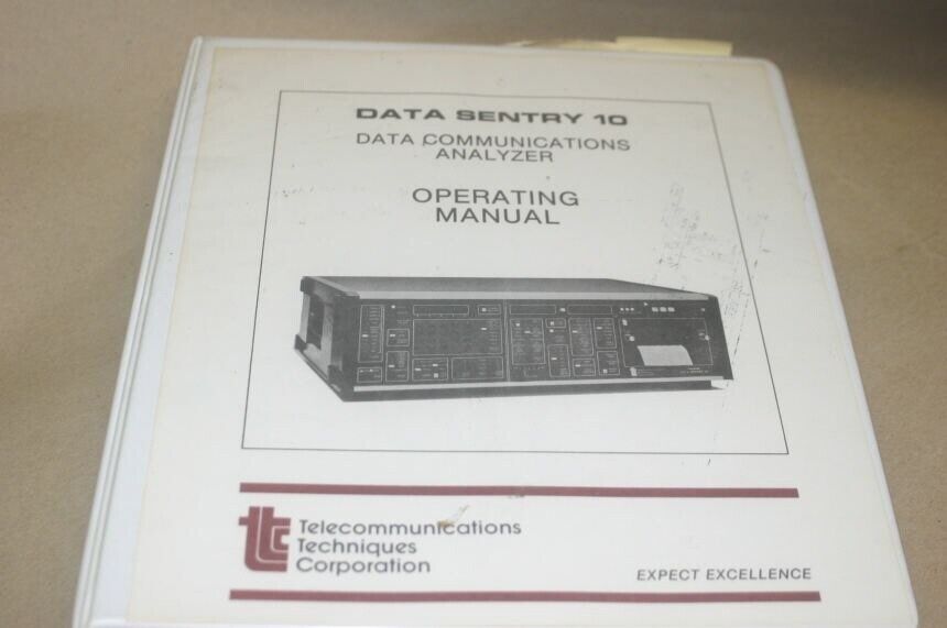 TTC Data Sentry 10 analyzer acterna Operating Users Guide Technical Manual