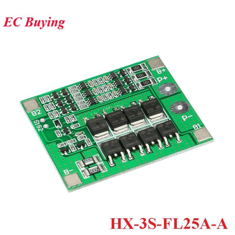 3S 11.1V 12.6V 12V 25A 18650 Lithium Lipo Cell Battery Charger Board Module