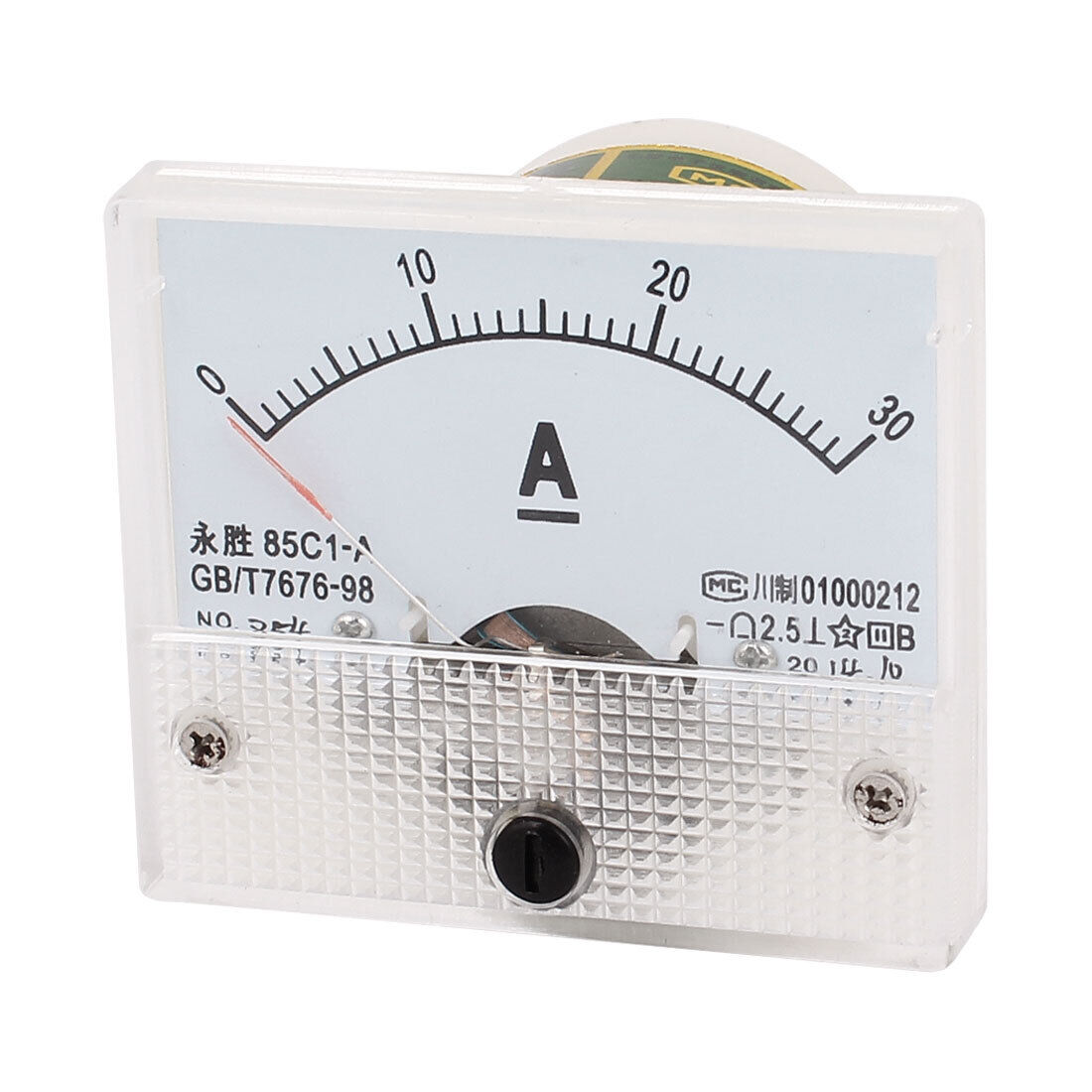 85C1-A DC 0-30A Analog Ammeter Analogue Panel Ampmeter Current Meter Gauge