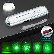 5000Miles USB Rechargeable Green Laser Pointer Pen Visible Beam w/COB Side Light picture