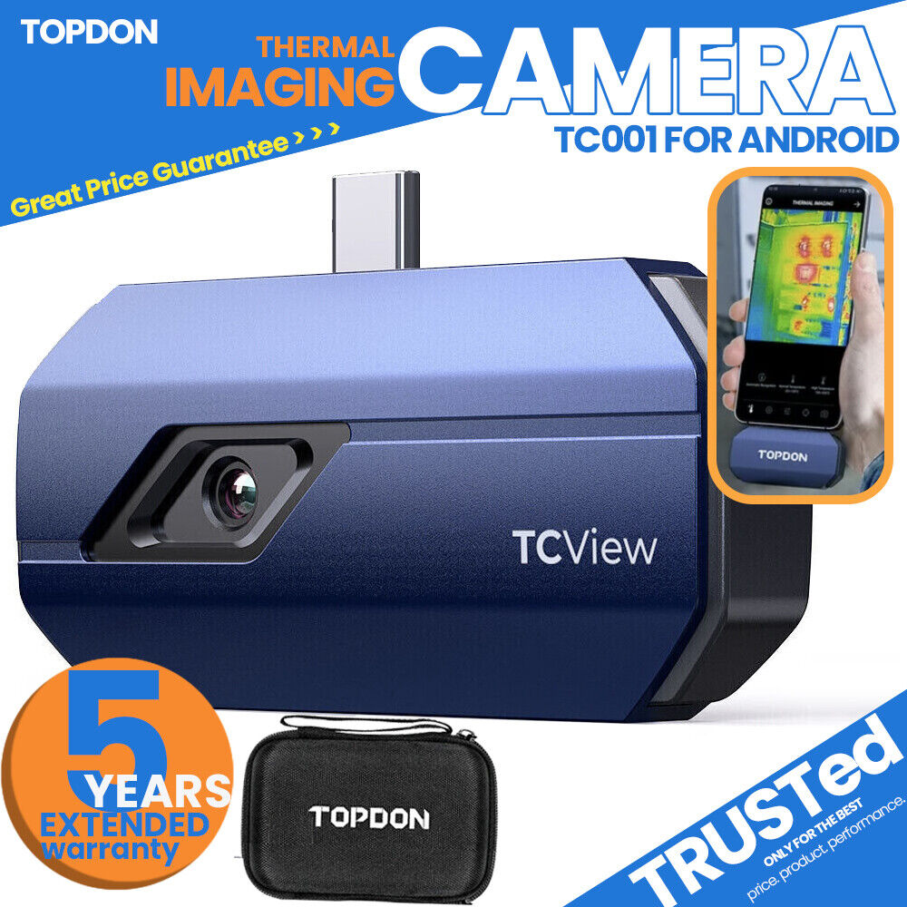 Newest 2024 TOPDON TC001 Professional Thermal Imaging Camera for Android USB-C