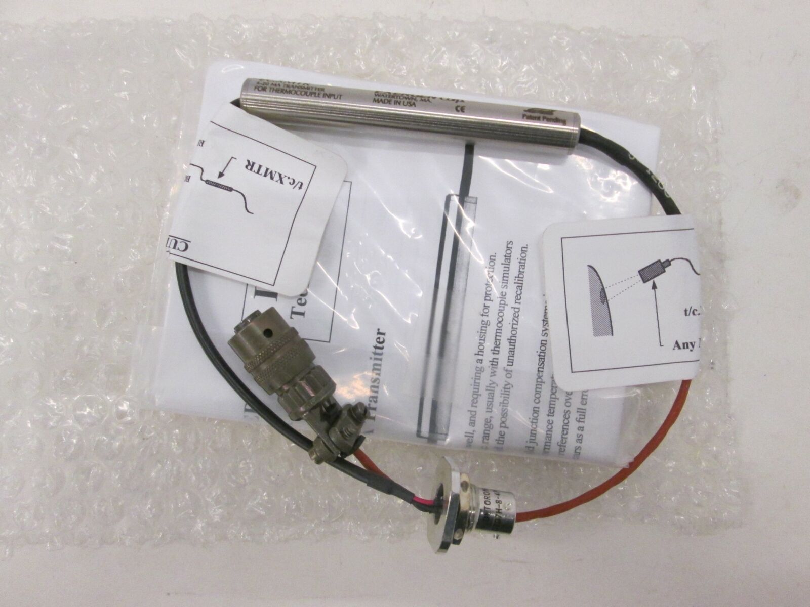 Exergen Corp, T/C. XMTR, 4-20 MA Transmitter for Thermocouple Input, New