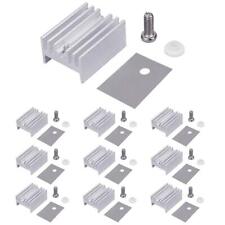 10pcs TO-220 Silver Aluminum Cooling Heat Sink Silicone Pad Washer Radiator picture