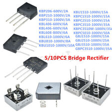 5/10PCS Metal Case Single Phases Diode Bridge Rectifier 2-50A 600-1000V picture