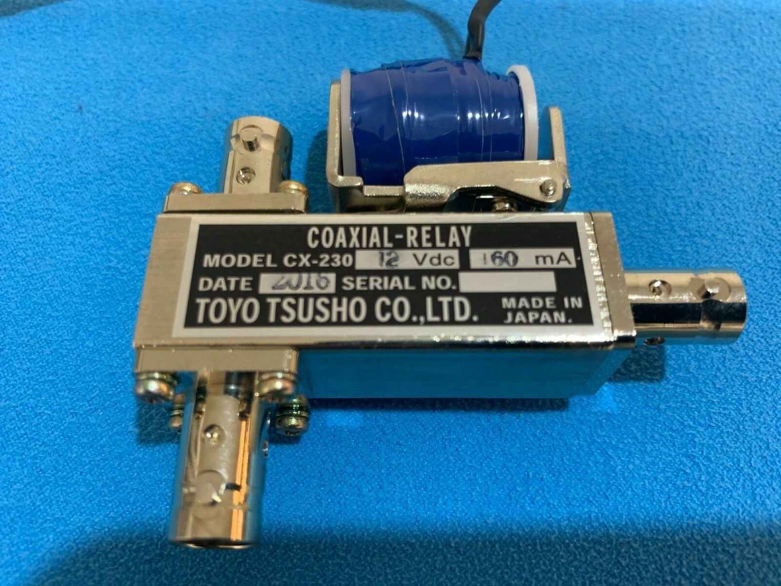 NEW TOYO TSUSHO CX230 (CX-230) Coaxial relay, Female BNC (3-BNC) 12 volt