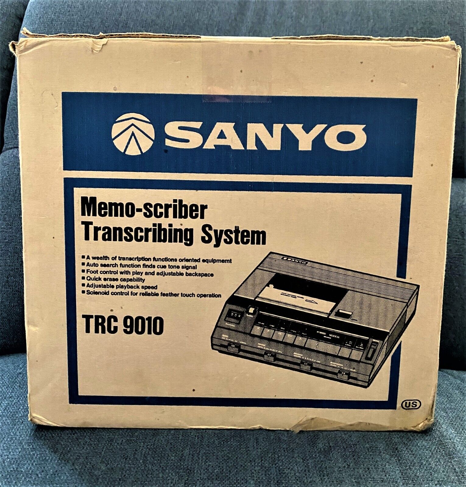 vintage sanyo TRC-9010 memo-scriber transcribing system