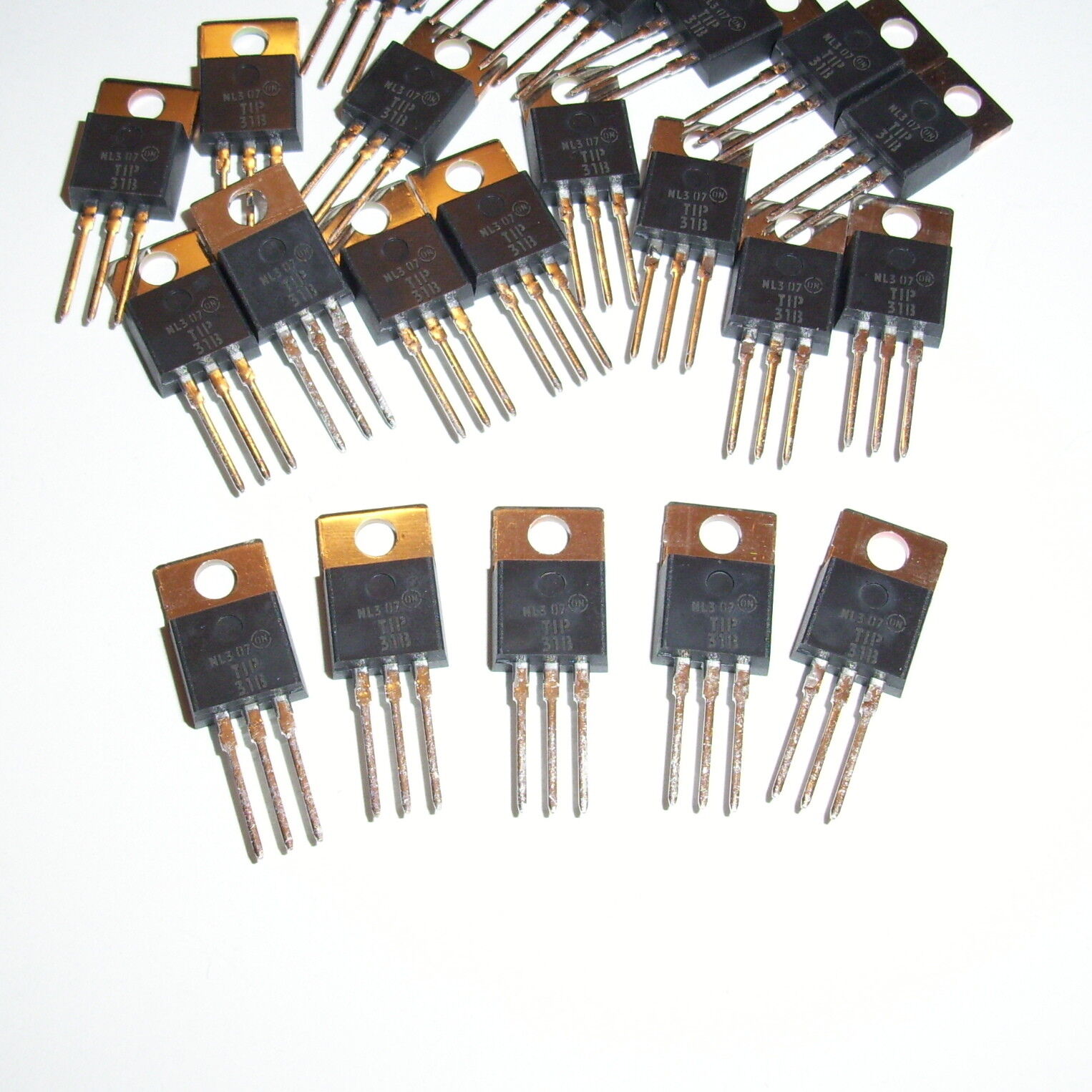 ON TIP31B NPN Bipolar Power Transistor 80V 3A 3-Pin TO-220AB (5 Pcs)