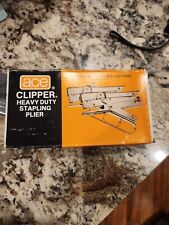 Vintage Ace Clipper Heavy Duty Stapling Plier With Box picture