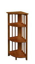 Casual Home 4-Shelf Corner Folding Bookcase, Honey Oak picture