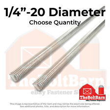 1/4-20x3' ft Fully Threaded Rod Stainless Steel (Choose Qty) picture