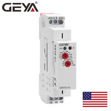 GEYA On Delay Off Delay Timer Relay Time Delay Relay AC/DC12V-240V 16A Din Rail picture