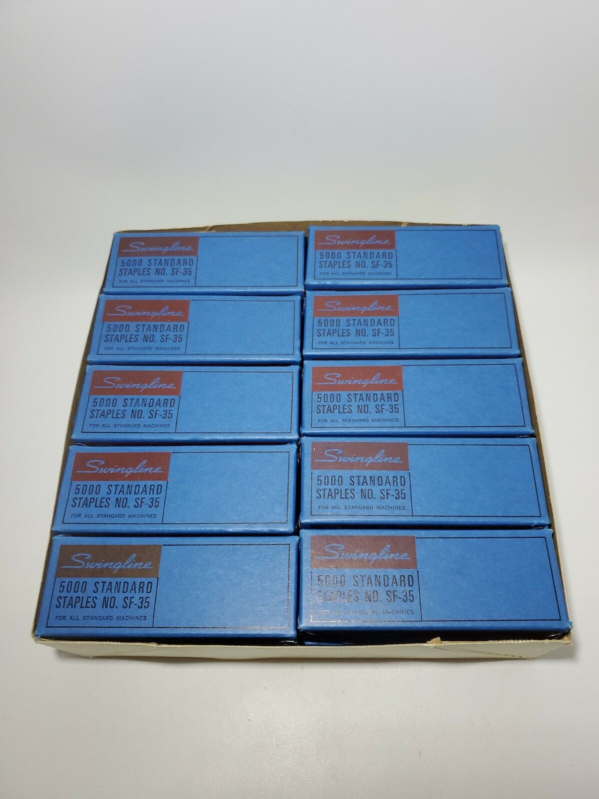 Vintage 100,000 Swingline  SF-35 Standard Staples 20 X 5000 Staples Blue Box NEW