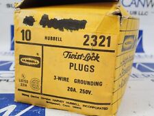 Hubbell 231A 2321 Insulgrip Twist Lock Plug 20A 3 wire 250V picture