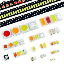 100PCS 0402 0603 0805 1206 3535 3528 5730 SMD LED Diode White Red Green RGB UV  picture