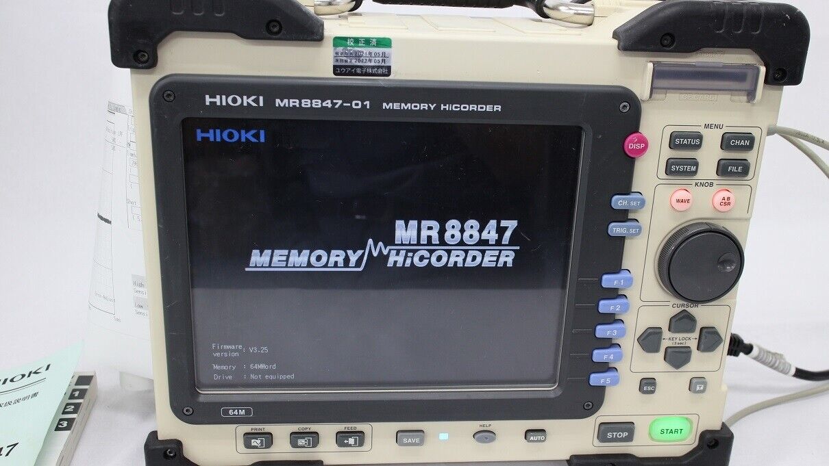 HIOKI MR8847-01 64M Memory HiCorder