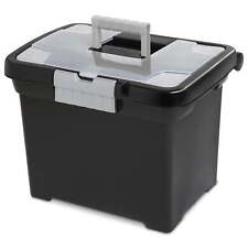 Sterilite Portable File Box Black picture