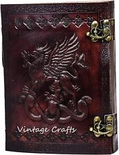 Handmade Vintage Antique Looking Genuine Dragon Leather Bound Journal Notebook1 picture