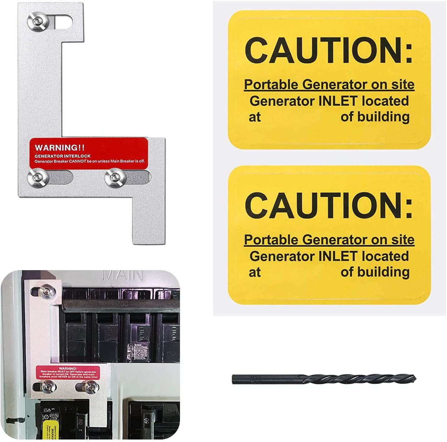 Generator Interlock Kit Compatible with ITE, Gould, Murray, Siemens, and Thomas