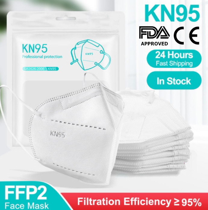 KN95 Protective 5 Layers Face Mask Disposable Respirator BFE 95% PM2.5