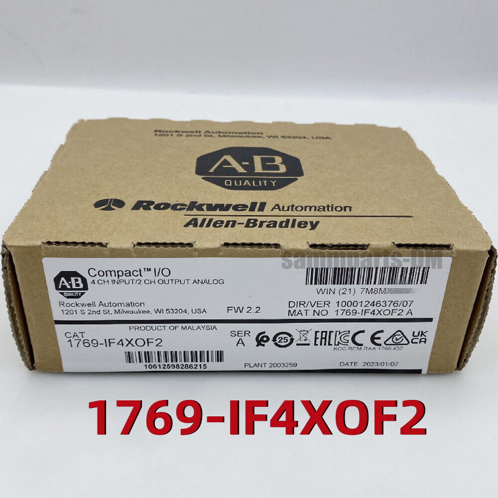 AB 1769-IF4XOF2 Allen-Bradley CompactLogix 6 Pt A/I and A/O Module New Sealed