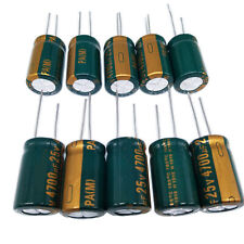 US Stock 10pcs Electrolytic Capacitors 4700uF 4700mfd 25V +105℃ Radial 16 x 26mm picture