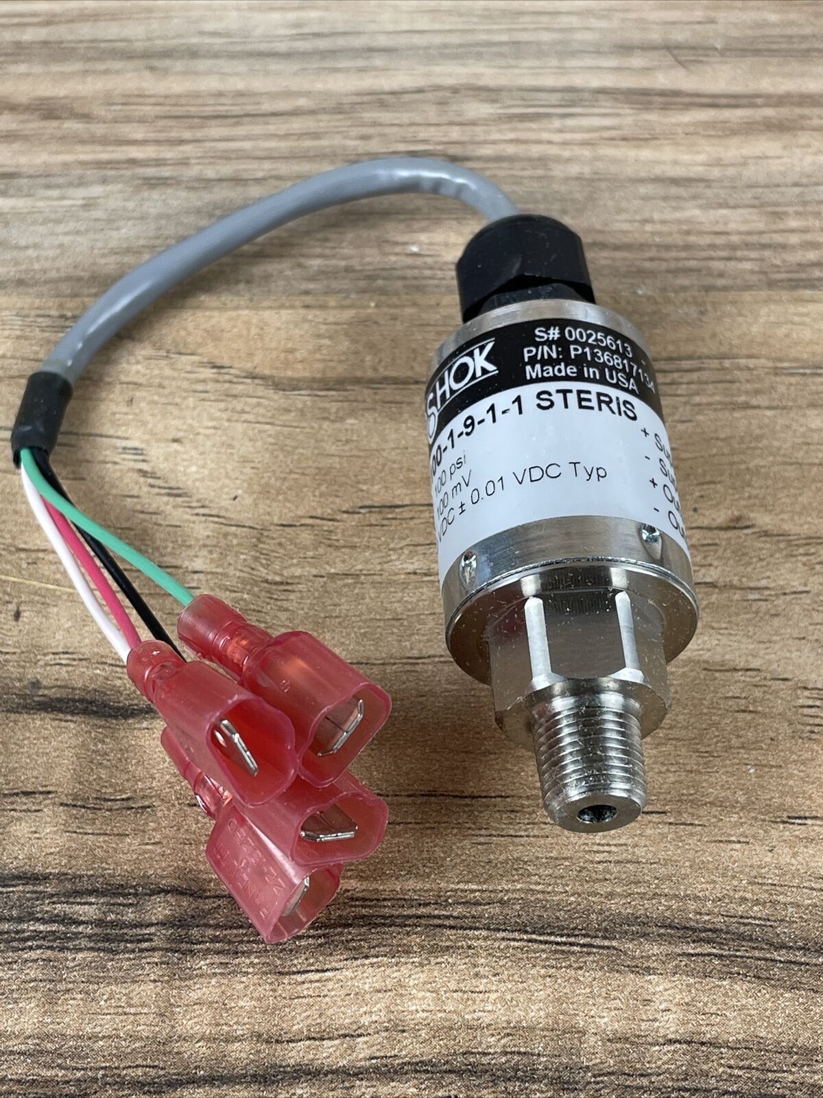 NOSHOK Pressure Transducer 610-100-1-9-1-1 / Steris # P136817134
